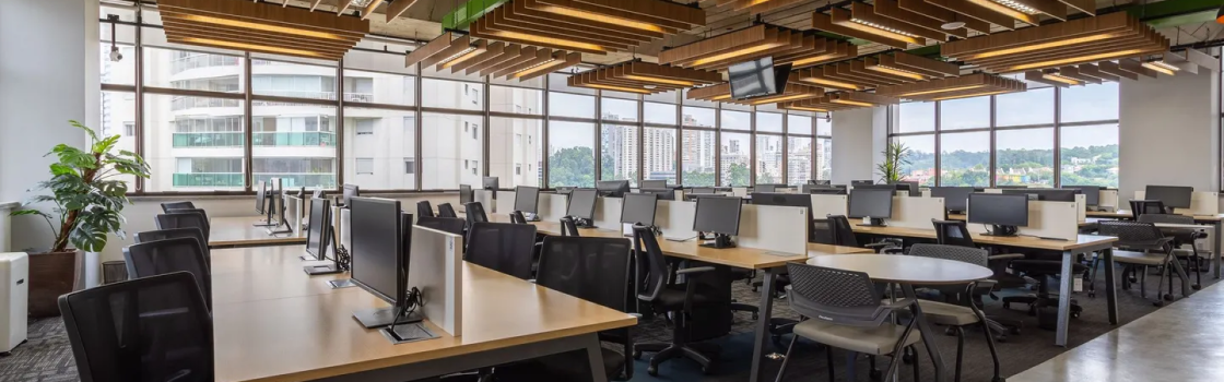 Aluguel sala comercial vs escritórios flexíveis Woba